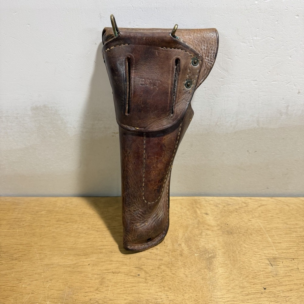 Boyt 45 M1916 Holster US WWII For M1911 Brown Leather Vintage 1945